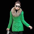 Korean style Winter New Fashion Women Down jacket Thickening Super warm Long sleeve Coat Medium long