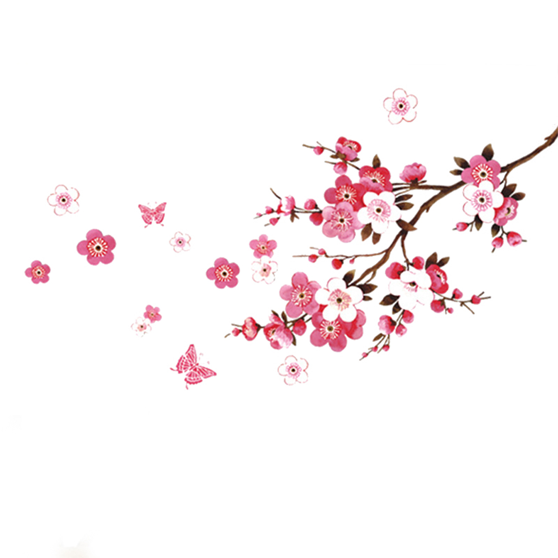 Трафарет цветка Сакуры на стену