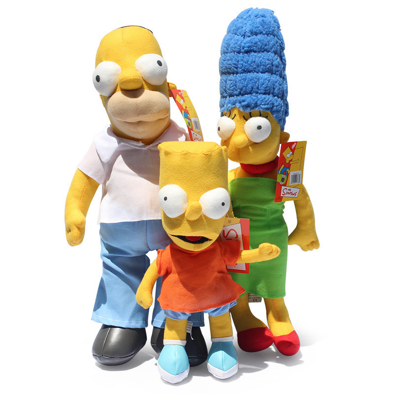 Cartoon Movie The Simpsons Plush Doll Toys Simpsons Family Plush Toy Best G...