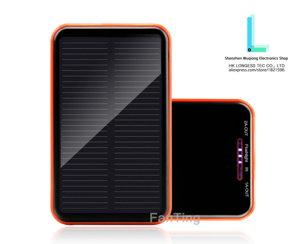 Solar power bank 9800mah dual usb Waterproof power core Externa battery Charger Backup Bateria charger for mobile phone with LED Solar power bank 9800mah dual usb Waterproof power core Externa battery Charger Backup Bateria charger for mobile phone with LED