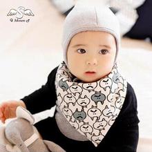 Fashion Infants Kids Bibs Cartoon Baby Towel Saliva Cotton Waterproof Lunch Bibs Dual Use