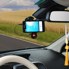 Newest Bluetooth Car Kit MP3 Player FM Transmitter Bluetooth Handsfree Phone Holder Stable Sucker Clip LCD Screen 8127