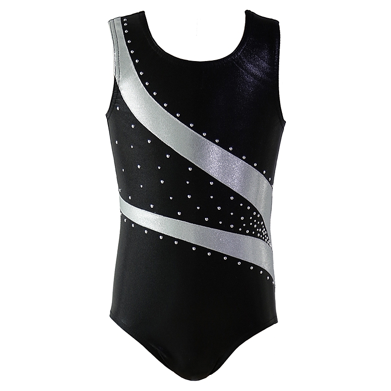 black and white leotard