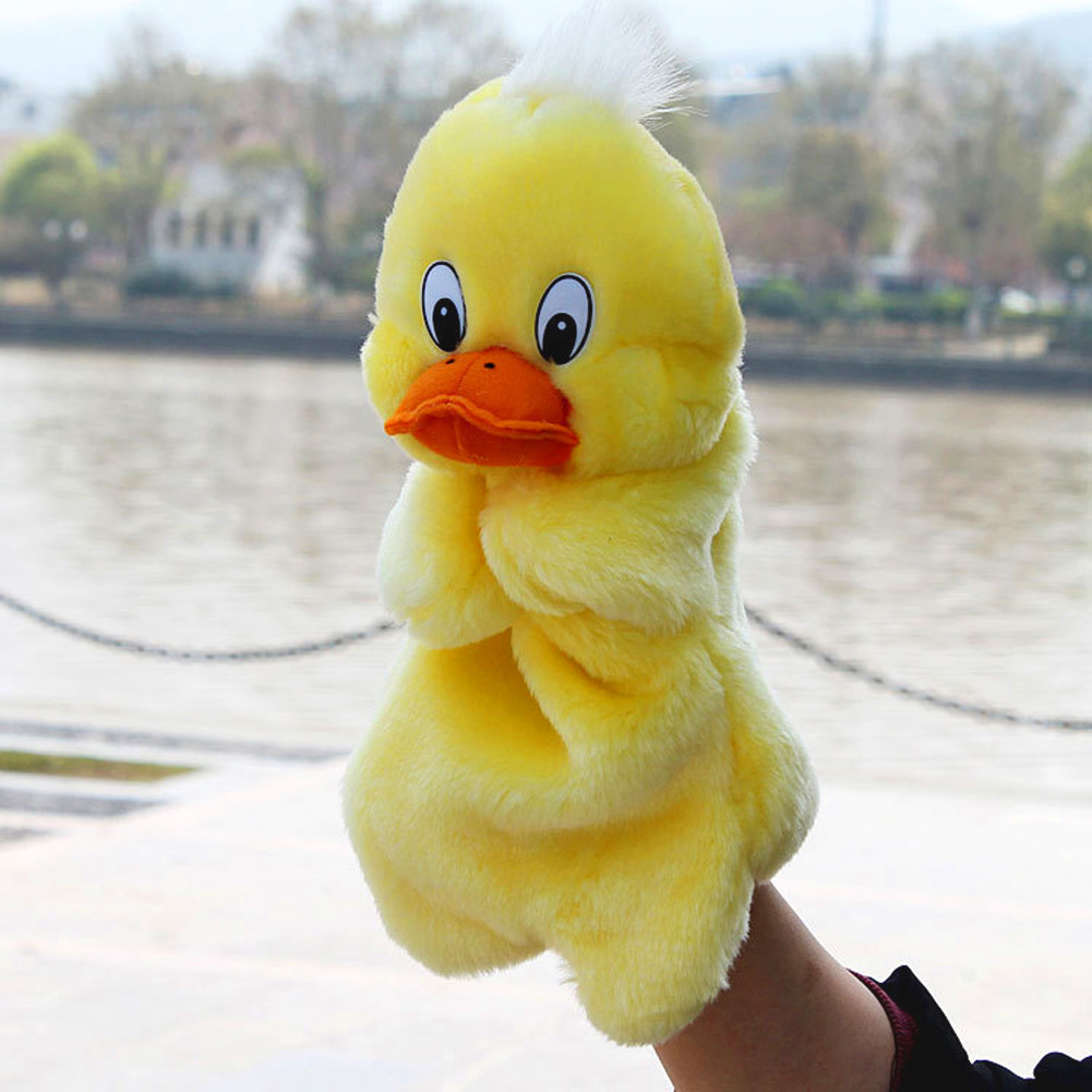 Best Gift for Xmas Kids Duckling Hand Puppet Baby Child Soft Doll Plush Toy 