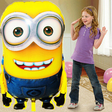 1PCS 92*65cm Hot Sale Minions Inflatable Balloons Despicable Me 2 Large Size Foil Balloons Cartoon Kids Classic Toys