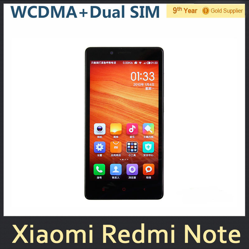 Xiaomi Redmi Note WCDMA Mobile Phone MTK6592 Octa Core Red Rice Note 5 5 inch Dual