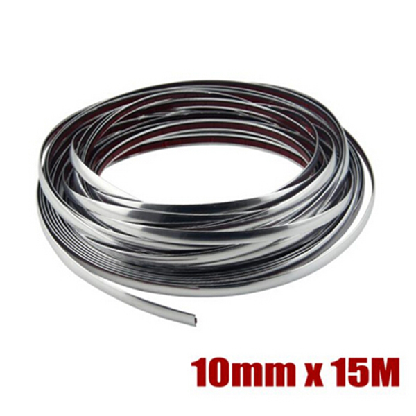 10mmx15m-DIY-Car-Styling-Silver-Door-Mou