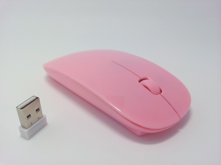 Wireless Mouse - Pink_Front