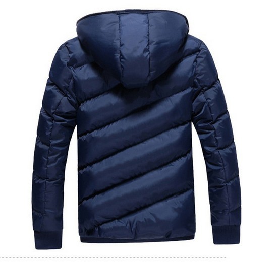 2015 Hot Sale Men Winter Jacket Korean Style Slim Fit Fashion Warm Thick Men Coat Free