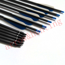 12pcs 30 archery compound bow arrow with carbon shaft and insert arrow head hunting bow bolt