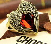 2015 New!! HOT!!! Fashion Retro Ruby  Imitation Diamond Rings For Women Wholesale 17mm size