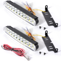 2x 12V Car Daytime Running Light DRL 30 LED Daylight Lamp with Turn Lights MA139