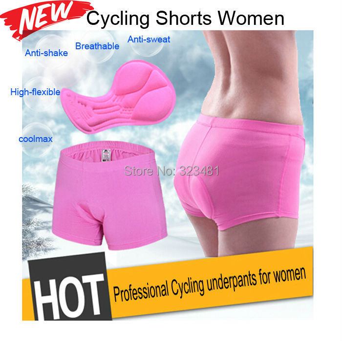 Anti bacteria Bike Shorts Women Pink 3D GEL Padded bicycle cycling shorts panties S XXL bermudas