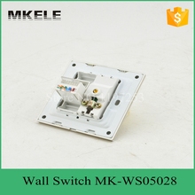 MK WS05028 multifunction ultra slim wall mount socket outlets multi socket wall sockets tv and computer