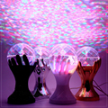 Beautiful Auto Rotating RGB LED Stage Lamps Palm Crystal Magic Ball Stage Effect Lighting Lamp Party