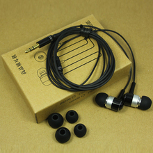 1pcs/lot in ear earphones mp3 earphones sound insulation earplugs mobile phone mp3 earphones free shipping
