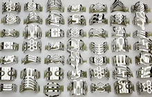 Wholesale Jewelry Lots 20pcs Mix Style Zinc Alloy Silver Plated Band Ring Toe Rings for Womens
