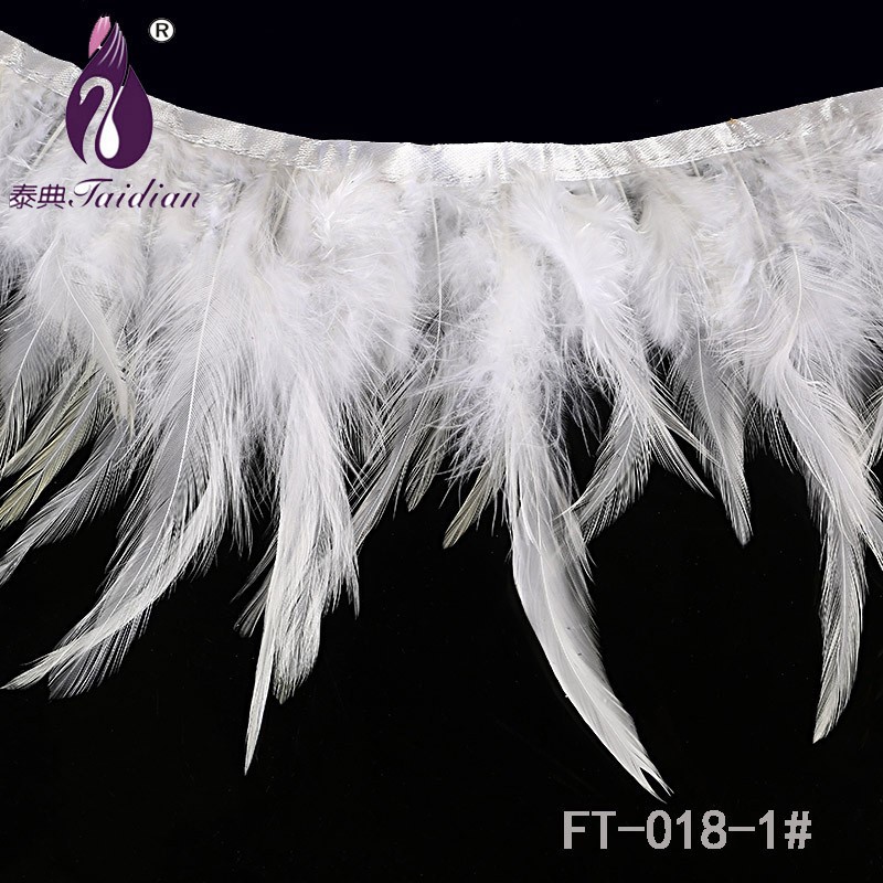 1# white pheasant ostrich hot sale 2016 feather trim trimming plumage ribbon