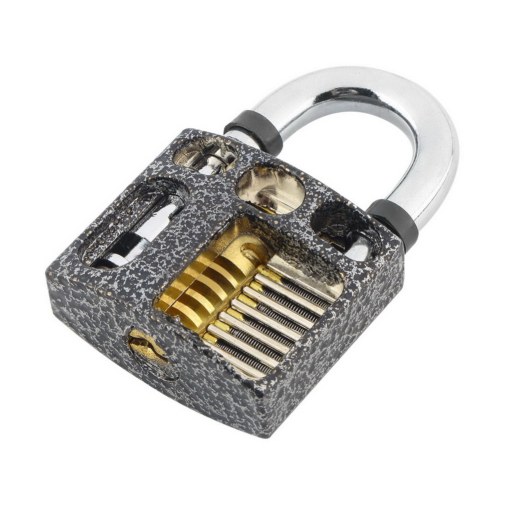 New Perspective Cutaway Inside View Practice Padlock Lock Locksmith Training Skill Craft Learning Tool With 3