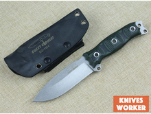 Más nuevo Busse cuchillo cuchillos de hoja fija manija lámina D2 G10 cuchillo de caza que acampa exterior herramientas de supervivencia cuchillo recto regalo