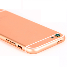 Upgrade Housing Battery Door For iPhone 5 like 6 6 mini Back Battery Cover Metal Middle Frame Case, Free shipping