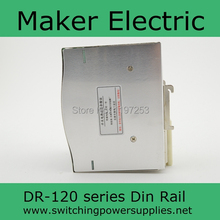 120 W Din железнодорожных модель серии DR с высокой мощностью 120 W DR-120-24 Din 24 v электропитание питания широкий диапазон входного высокая эффективность и