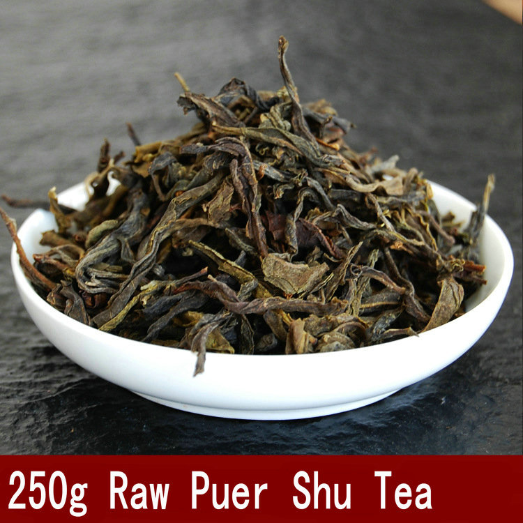 Raw Puer loose tea leaves old sheng tea Laoshucha Sheng pu er tea 250g free shipping