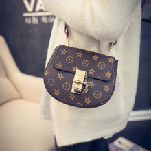 2016 new louisvuigon handbag pig fashion printing lock bag shoulder bag women messenger bag luxury handbags
