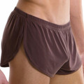 Men s loose transparent boxer low waist shorts male underwear pants home relaxed sexy cosy men