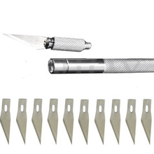 10 Blades Wood Carving Tools Fruit Food Craft Sculpture Engraving Hobby Knives DIY Cutting Tool Mobile Phone Laptop PCB Repair