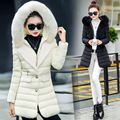 Women Winter Coat New thicken down cotton jacket Fur hooded for Women Warm Coat woman cotton