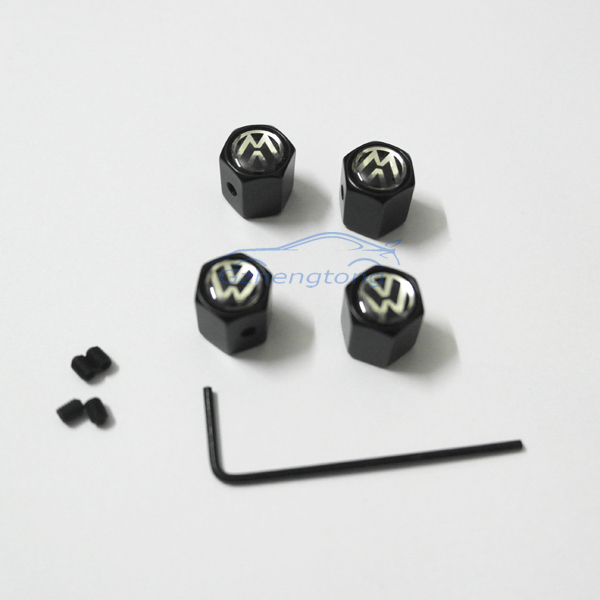 Metal Anti Theft Car Wheel Tire Valve Stem Caps Air Cover Caps Fit For Volkswagen 4 Pcs (1).JPG