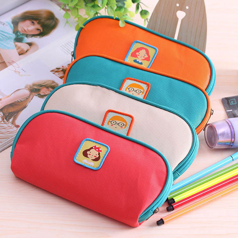 Women Portable Cute girls PU leather Multifunction Beauty ZipperTravel Cosmetic Bag Makeup Case Toiletry Pouch Cosmetic Cases