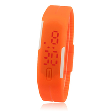 2015 Hottest New Ultra Thin Men Girl Sports Silicone Digital LED Sports Wrist Watch Unisex Fitness
