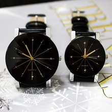 Fashion Contracted style men s Quartz watch women s Leather strap Dress watches 