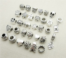32pcs big hole Beads European pendant