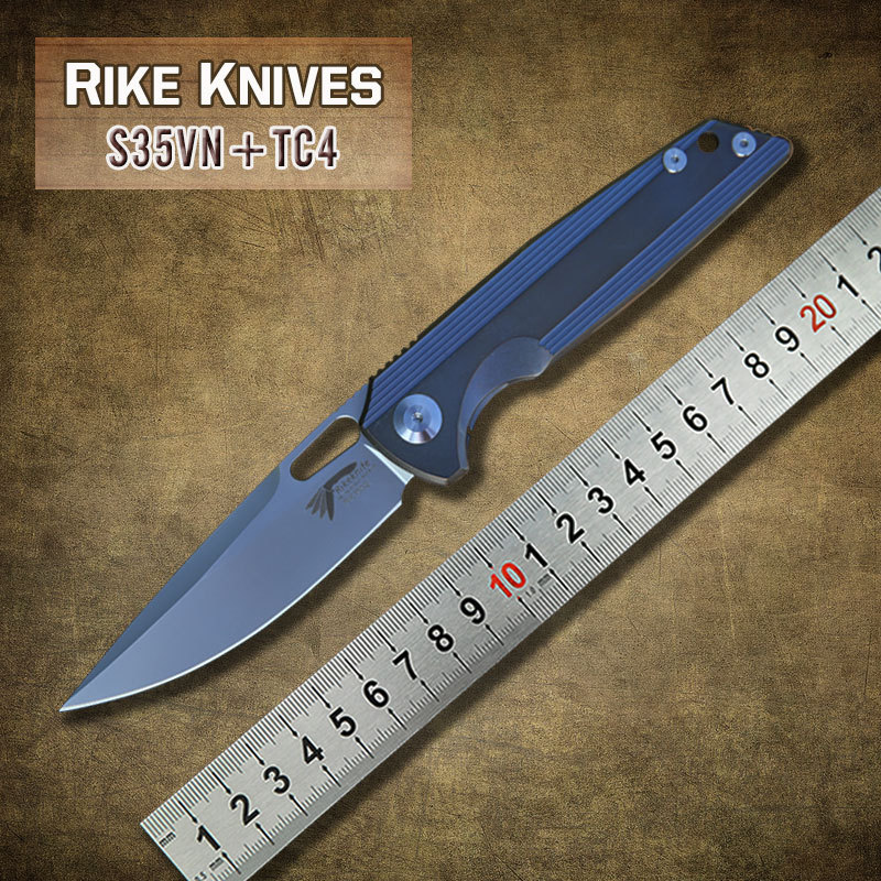 2015 NEW RK1502 S35VN Steel folding knife TC4 Handle Survival knife outdoor tactical Camping pocket custom