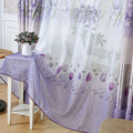 Simplife Tulle Window Translucidus Voile Curtain Elegant Tulip Flora Voile Drape for Living Room Bedroom Kitchen