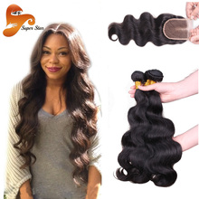 Brazilian Body Wave With Closure 7A Brazilian Virgin Hair 3 Bundles With Closure Unprocessed Virgin Brazilian Hair With Closure
