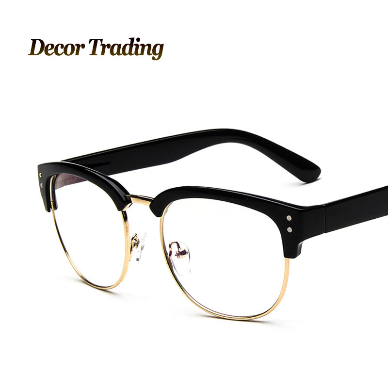 2015 Retro Vintage Classic Half Frame Glasses Eye Glass ...