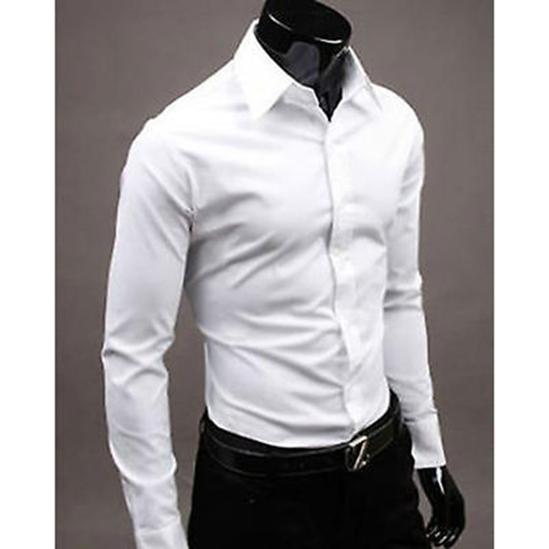 solid white dress shirt