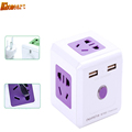 multi mode square cube wiring board creative outlet plug USB wireless power converter plug