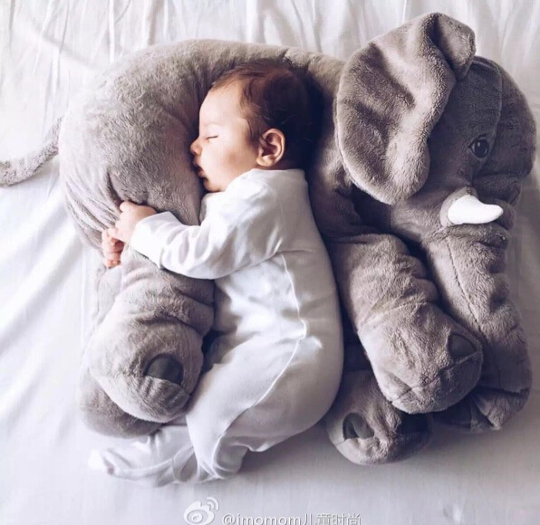 2016 New Fashion Baby Animal Elephant Pillow Feeding Cushion Children Room Bedding Decoration Kids Plush Toys 45x23x53cm