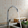 Free shipping Chrome finish single handle rotatable kitchen faucet sink torneira cold and hot water mixer
