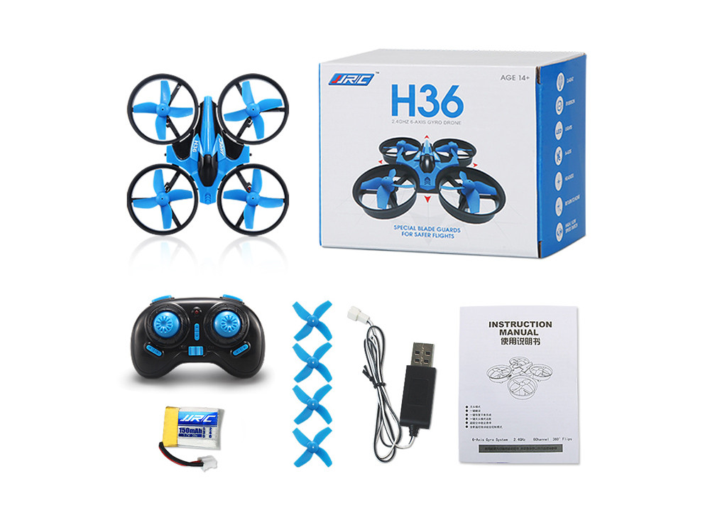 JJRC H36 RC Drone Dron 2.4GHz 4CH 6 Axis Gyro RC Quadcopter with Headless Mode Speed Switch Drones LED Light Flying Helicopter (11)