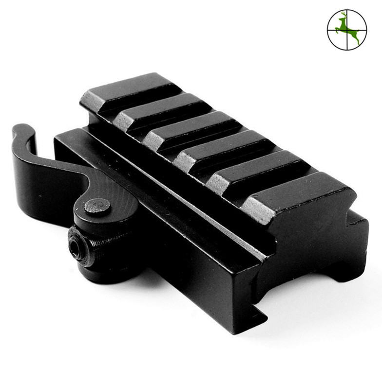 Quick Release Low Profile Riser QR Block Mount for Picatinny Rail Quick