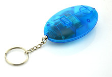 Free Shipping Personal Portable Guard Safety Security Alarm Keychain with LED Spotlight Blue Colour Hot On