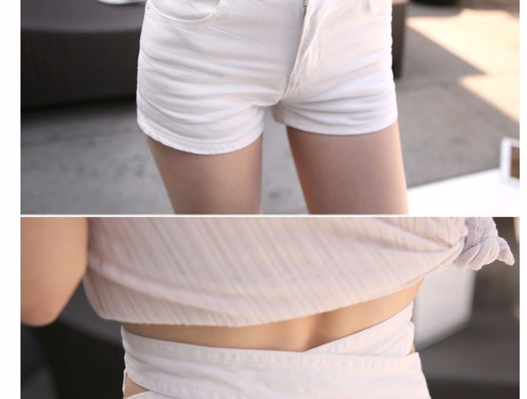 2015 New High Waist Shorts Summer Women Black White Slim Sexy Denim Shorts Plus Size Short Jeans Feminino (9)