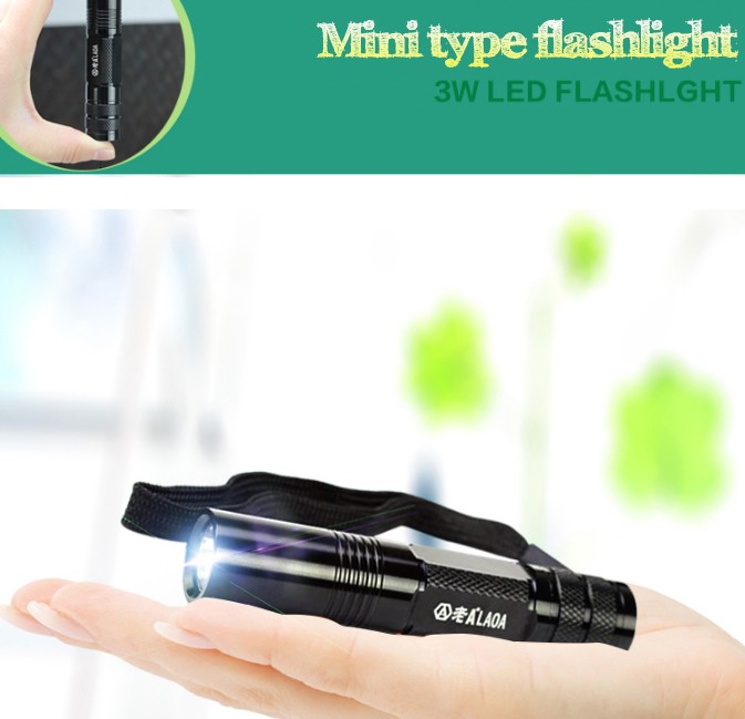 LAOA Mini LED Flashlight Linternas Lanterna Led of Tactical Lampe Torche tactical flashlight For Self Defense And Camping