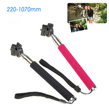 Gopro Accessories Extendable Palo Monopod Self Stick Tripod for Go pro Hero 4 3 SJ4000 xiaomi yi Camera Stand mount